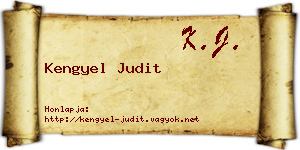 Kengyel Judit névjegykártya